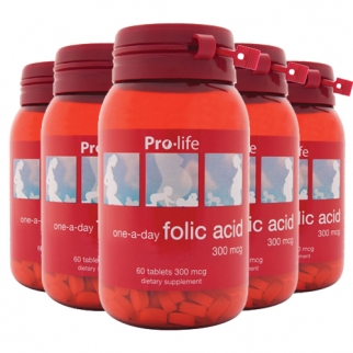[프로라이프]엽산 Folic acid 60tab 6개