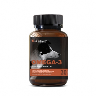[펫 아일랜드] 오메가3 (DHA& EPA 강아지 영양제) 피부,피모 30캡슐 1개