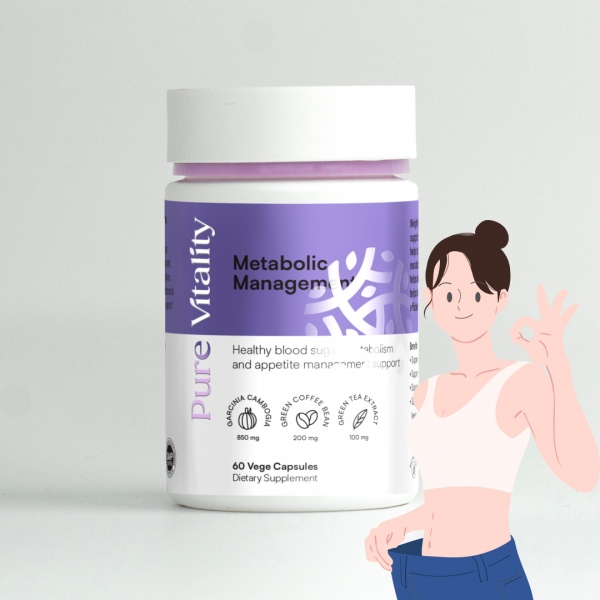 [퓨어바이탈리티] 메타볼릭 weight management (가르시니아,커피빈,그린티) 650mg 60캡슐 1통